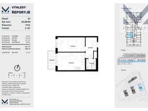 Prodej bytu 2+kk, Praha - Řeporyje, Jáchymovská, 42 m2