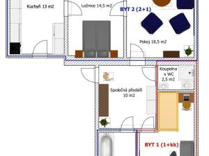 Prodej bytu 3+1, Hostinné, Nádražní, 78 m2