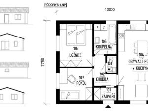 Prodej rodinného domu, Chlumec nad Cidlinou - Chlumec nad Cidlinou IV, 63 m2