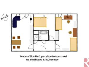 Prodej bytu 3+kk, Benešov, Na Bezděkově, 64 m2