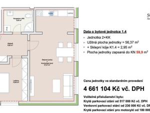 Prodej bytu 2+kk, Liberec, Vojanova, 56 m2