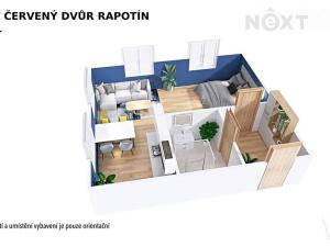 Prodej bytu 1+kk, Rapotín, Výzkumníků, 40 m2