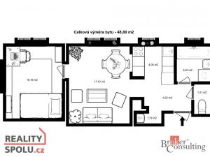 Prodej bytu 2+1, Rudná, Na Mlynářce, 49 m2