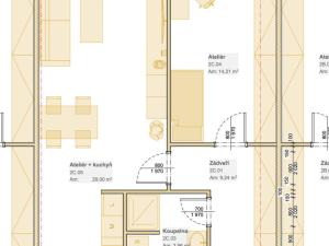 Pronájem bytu 2+kk, Smiřice, Cukrovarská, 59 m2