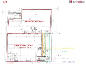 Pronájem obchodního prostoru, Hodonín, Dolní Valy, 130 m2