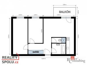 Pronájem bytu 3+kk, Liberec - Liberec VI-Rochlice, Kašmírová, 70 m2