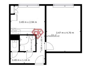 Pronájem bytu 1+1, Ústí nad Orlicí, Popradská, 37 m2