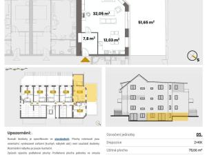 Prodej bytu 2+kk, Rostěnice-Zvonovice, 78 m2