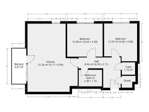 Pronájem bytu 3+kk, Praha - Hloubětín, Waltariho, 75 m2