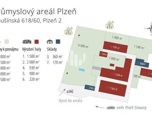 Pronájem skladu, Plzeň, Libušínská, 4000 m2