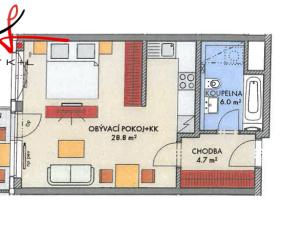 Prodej bytu 1+kk, Praha - Dolní Měcholupy, Honzíkova, 45 m2