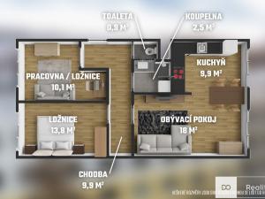 Prodej bytu 3+kk, Slaný, Pražská, 71 m2