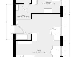 Pronájem bytu 1+1, Brno, Slovinská, 45 m2