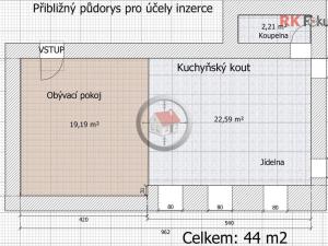 Prodej bytu 1+kk, Třebíč - Horka-Domky, Litoltova, 44 m2