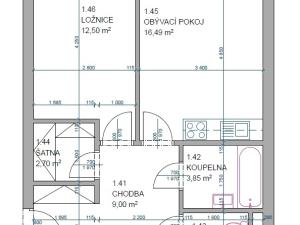 Prodej bytu 2+kk, Brno - Medlánky, Hrázka, 49 m2