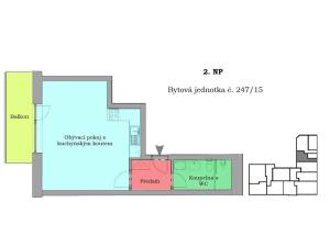 Prodej bytu 1+kk, Trutnov - Horní Staré Město, Horská, 44 m2