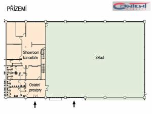 Pronájem skladu, Čestlice, Obchodní, 1165 m2