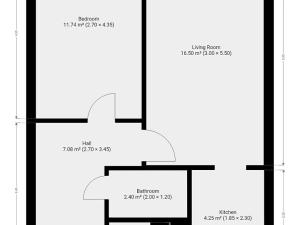 Pronájem bytu 2+kk, Praha - Kobylisy, Štíbrova, 43 m2