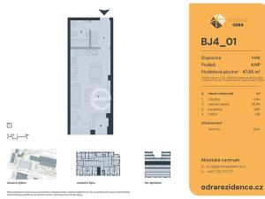 Prodej bytu 1+kk, Praha - Bohnice, Lodžská, 48 m2