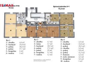 Prodej bytu 3+1, Choustníkovo Hradiště, 75 m2