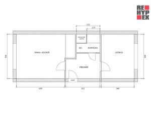 Pronájem bytu 2+kk, Liberec - Liberec XII-Staré Pavlovice, Hrdinů, 44 m2