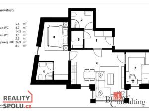 Prodej bytu 3+kk, Praha - Hostavice, Písčitá, 69 m2