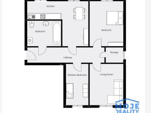 Prodej bytu 3+1, Přimda - Třískolupy, 79 m2