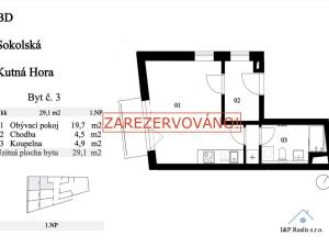 Prodej bytu 1+kk, Kutná Hora, Sokolská, 34 m2