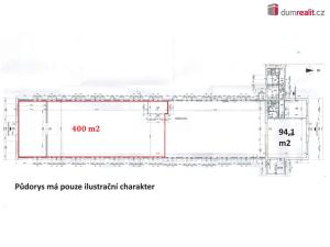 Pronájem skladu, Kaplice - Mostky, 400 m2