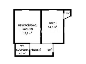 Prodej bytu 2+kk, Praha - Žižkov, Čajkovského, 43 m2