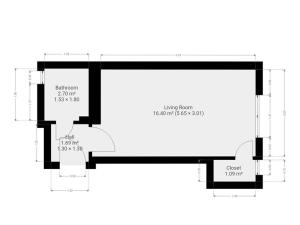 Pronájem bytu 1+kk, Praha - Smíchov, Na Březince, 23 m2