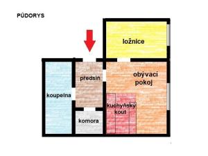 Pronájem bytu 2+kk, Kladno - Dubí, Mrštíkova, 54 m2