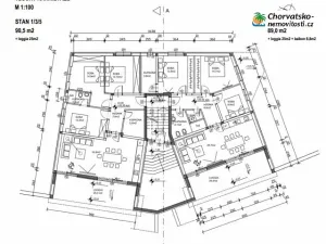 Prodej bytu 4+kk, Klenovica, Chorvatsko, 89 m2