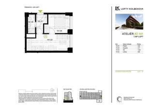 Prodej bytu 2+kk, Praha - Vysočany, Kolbenova, 32 m2