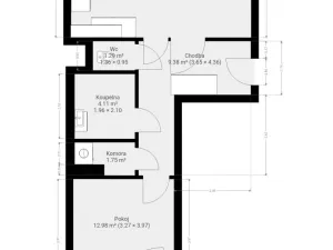 Pronájem bytu 2+kk, Brno, Spolková, 52 m2