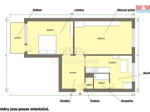 Pronájem bytu 2+1, Planá, Fučíkova, 60 m2