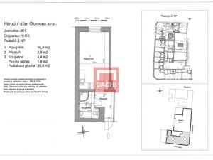 Prodej bytu 1+kk, Olomouc, 8. května, 26 m2