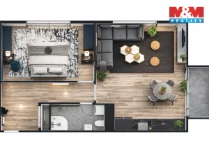 Prodej bytu 2+kk, Žleby, 63 m2