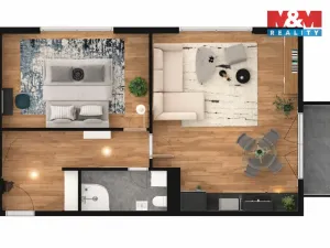 Prodej bytu 2+kk, Žleby, 63 m2