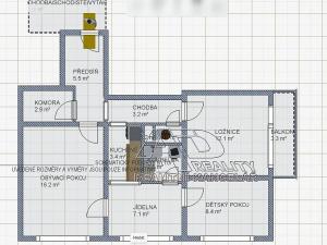 Pronájem bytu 3+1, České Budějovice, Kubatova, 63 m2