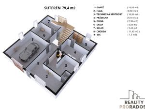 Prodej vícegeneračního domu, Křtiny, 294 m2
