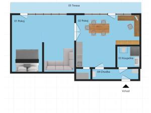 Pronájem bytu 2+kk, Klecany, Nám. Třebízského, 80 m2