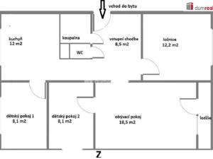 Prodej bytu 4+1, Světlá nad Sázavou, Nové Město, 71 m2