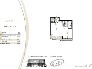 Pronájem bytu 2+kk, Praha - Smíchov, Holečkova, 60 m2