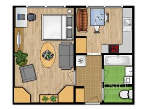 Prodej bytu 1+1, Písek - Václavské Předměstí, Zátavské nábř., 41 m2