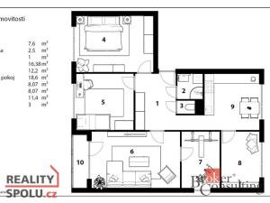 Prodej bytu 5+1, Kostelec nad Orlicí, Solnická, 85 m2