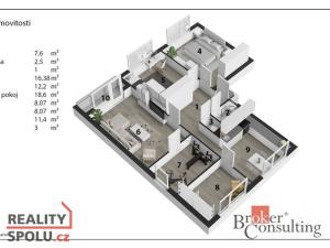 Prodej bytu 5+1, Kostelec nad Orlicí, Solnická, 85 m2