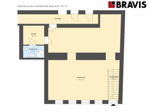 Pronájem bytu 2+kk, Brno - Husovice, Dukelská třída, 80 m2