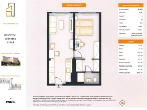 Prodej bytu 2+kk, Praha - Chodov, Čenětická, 47 m2