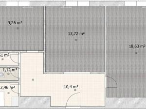 Prodej bytu 2+1, Most, W. A. Mozarta, 58 m2